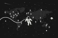 A map of the world showing the location of the production labs.